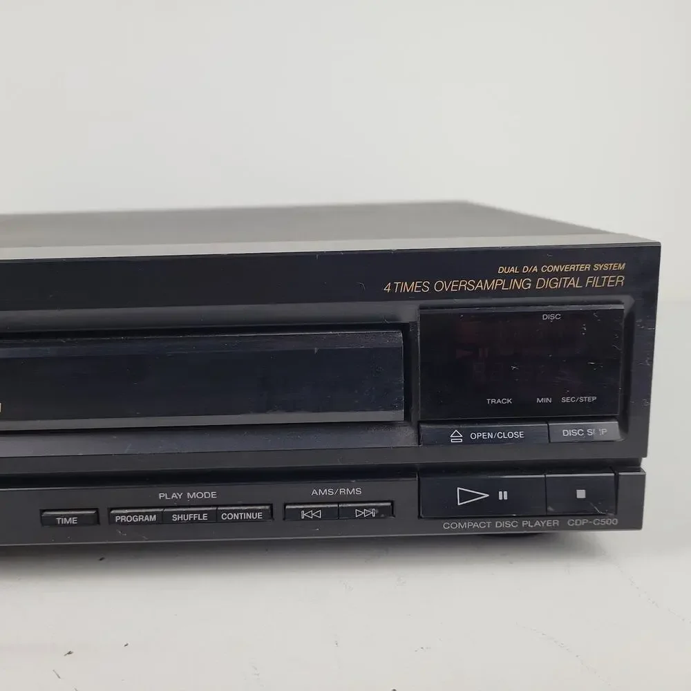 Sony CDP-C500 5 Disc Carousel CD Compact Changer Player Vintage Tested